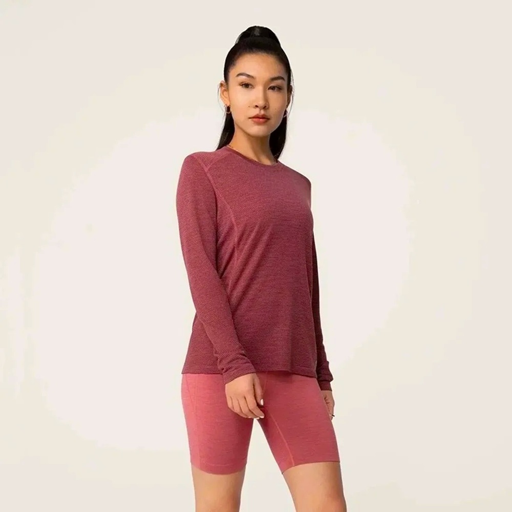 Allbirds Natural Run Long Sleeve Tee Top Hazy Sienna Small NWT
